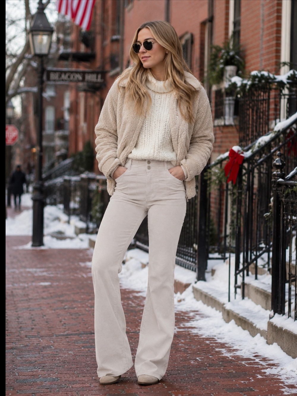 NWT Free People We The Free Jayde Corduroy Flare Pants Bohemian Fall‎ Winter
